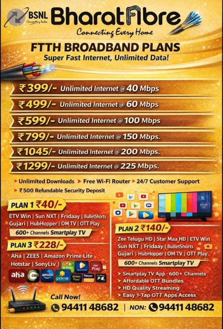 FTTH Plans Showcase